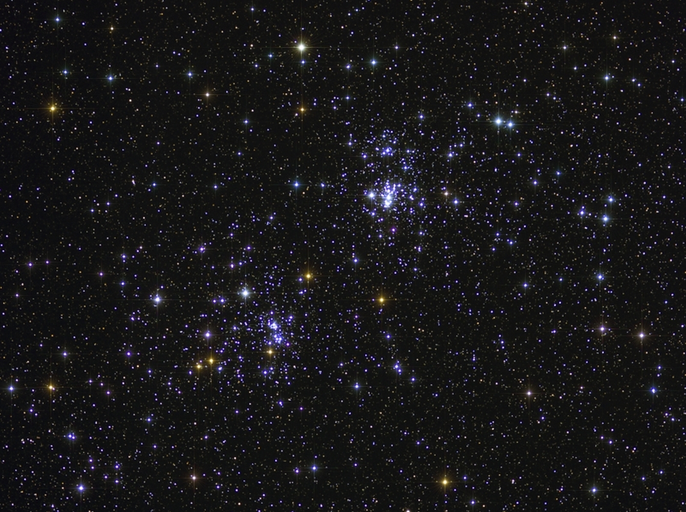 Double Cluster  from BMV Observatories