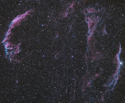 The Veil Nebula from BMV Observatories